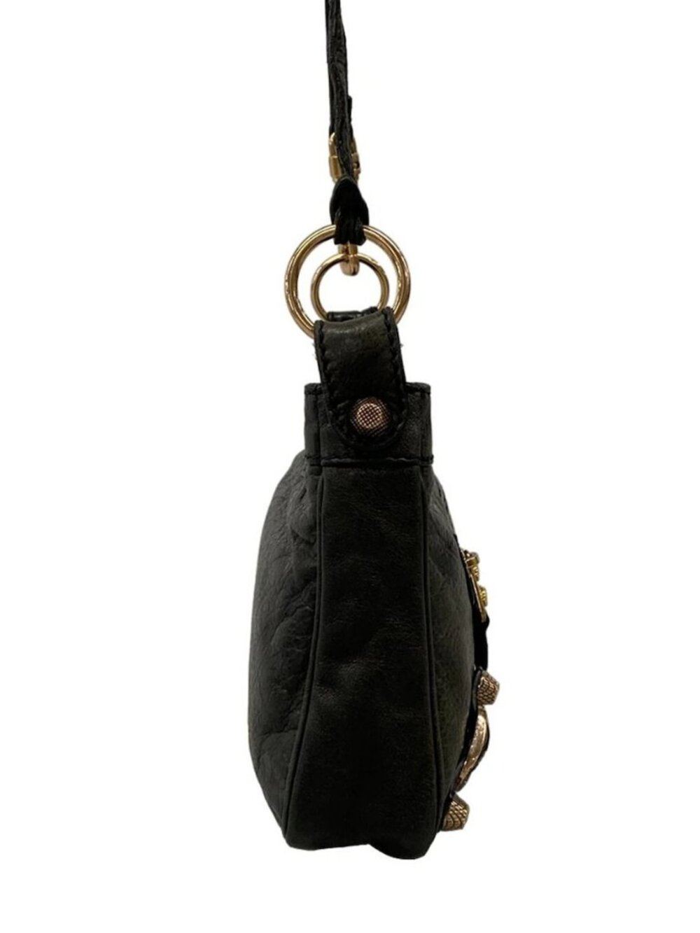 BALENCIAGA The Giant Hip 237203 Black Leather Shoulder Bag - Picture 4 of 15